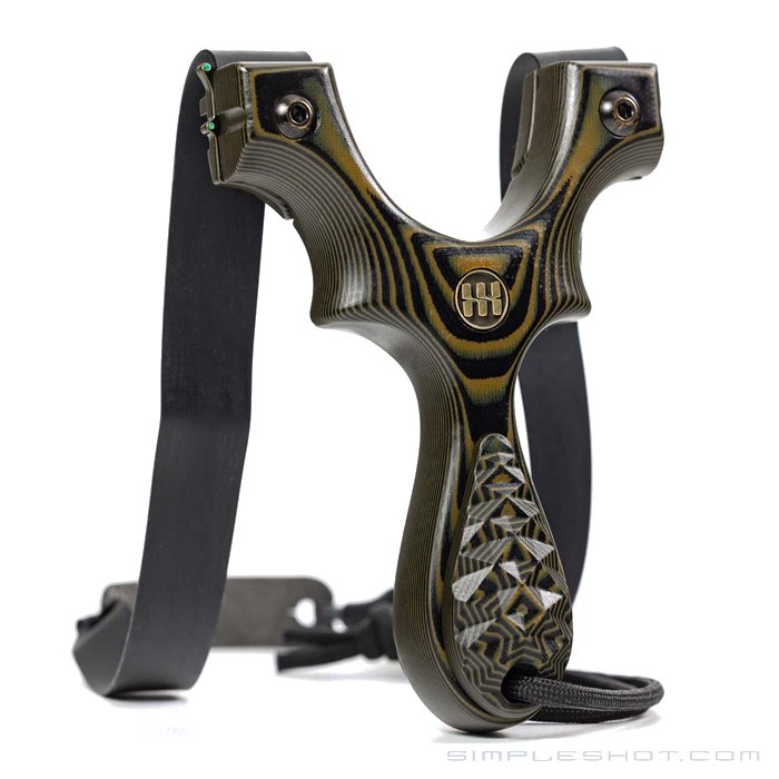 SimpleShot Scout LT2 G10 slingshot, layered G10 composite frame